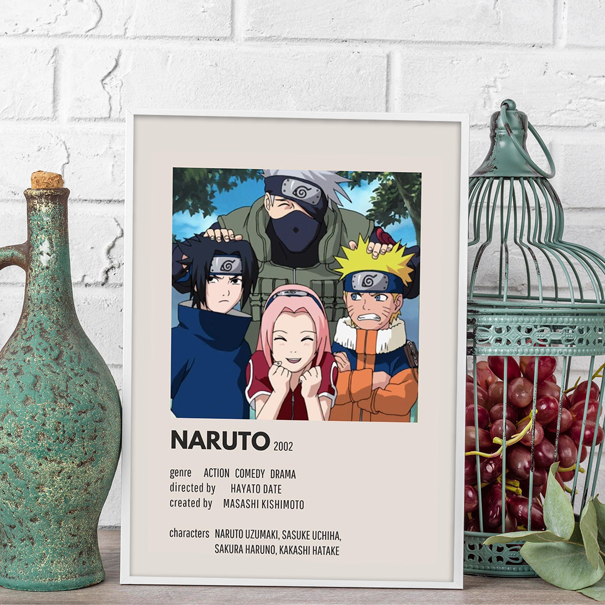 Naruto Uzumaki & Friends Metal Wall Art