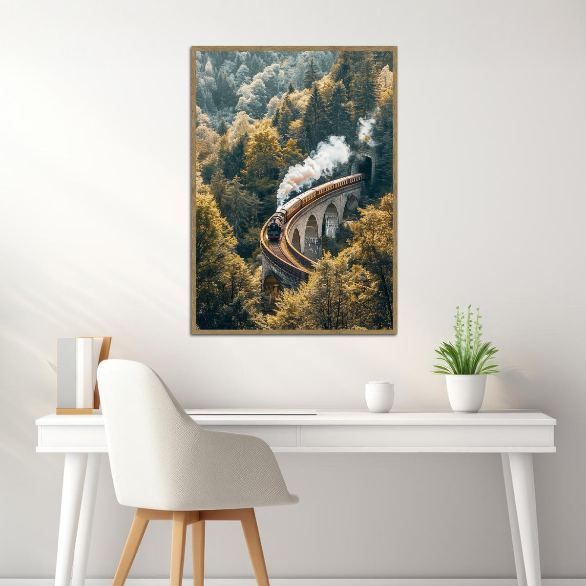 “Journey Beyond” – Scenic Train Travel Metal  Wall Art