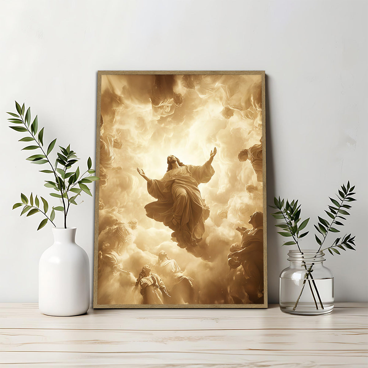 Glory of Heaven – Jesus Ascension Metal  Wall Art