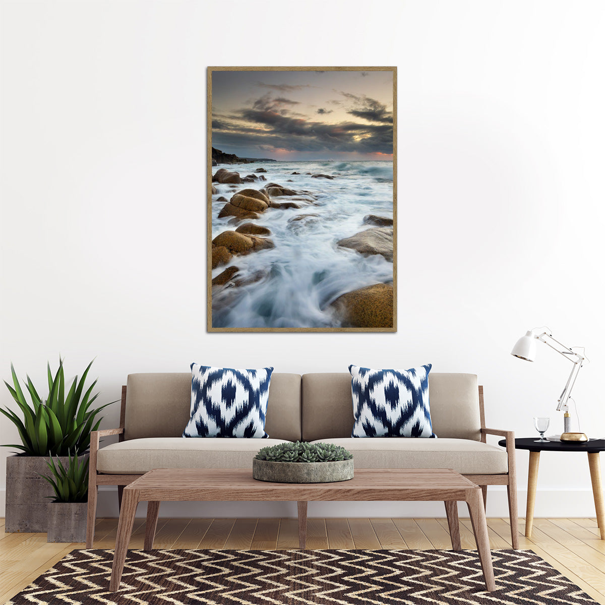 Tide Serenity Beach  Metal Wall Art