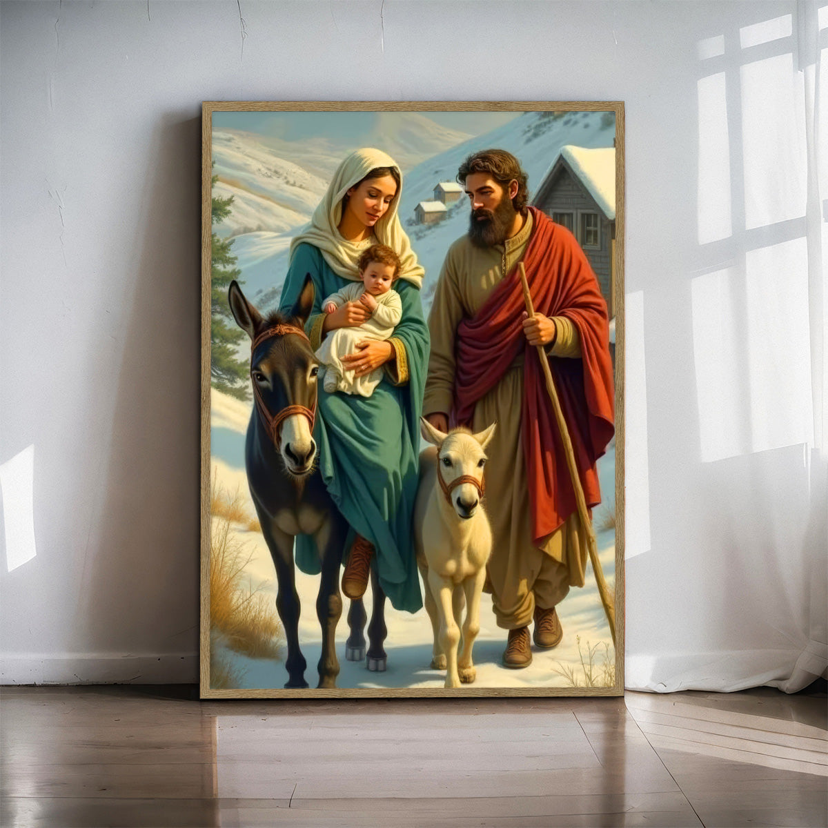 The Journey of Faith – Holy Family Metal  Wall Art