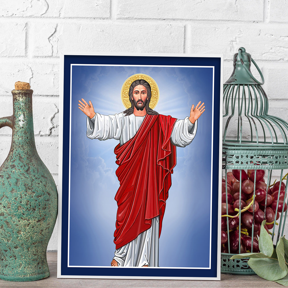 Christ the Redeemer – Modern Christian Metal Wall Art