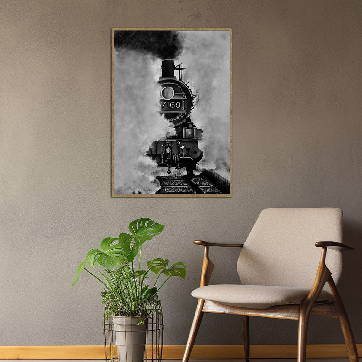 “The Journey Begins” – Steam Train Metal  Wall Art