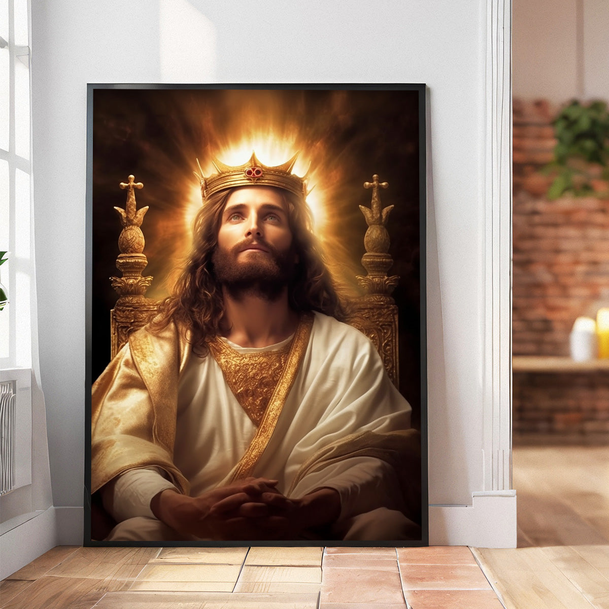 King of Kings – Jesus HD Metal Christian Wall Art