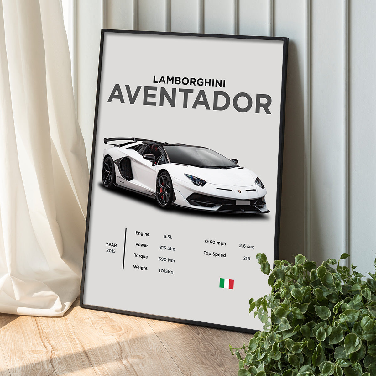 Lamborghini Aventador  Metal Wall Art