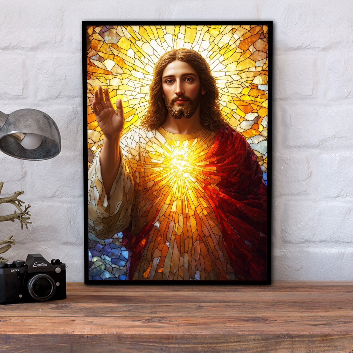 Light of the World – Jesus  Metal Wall Art