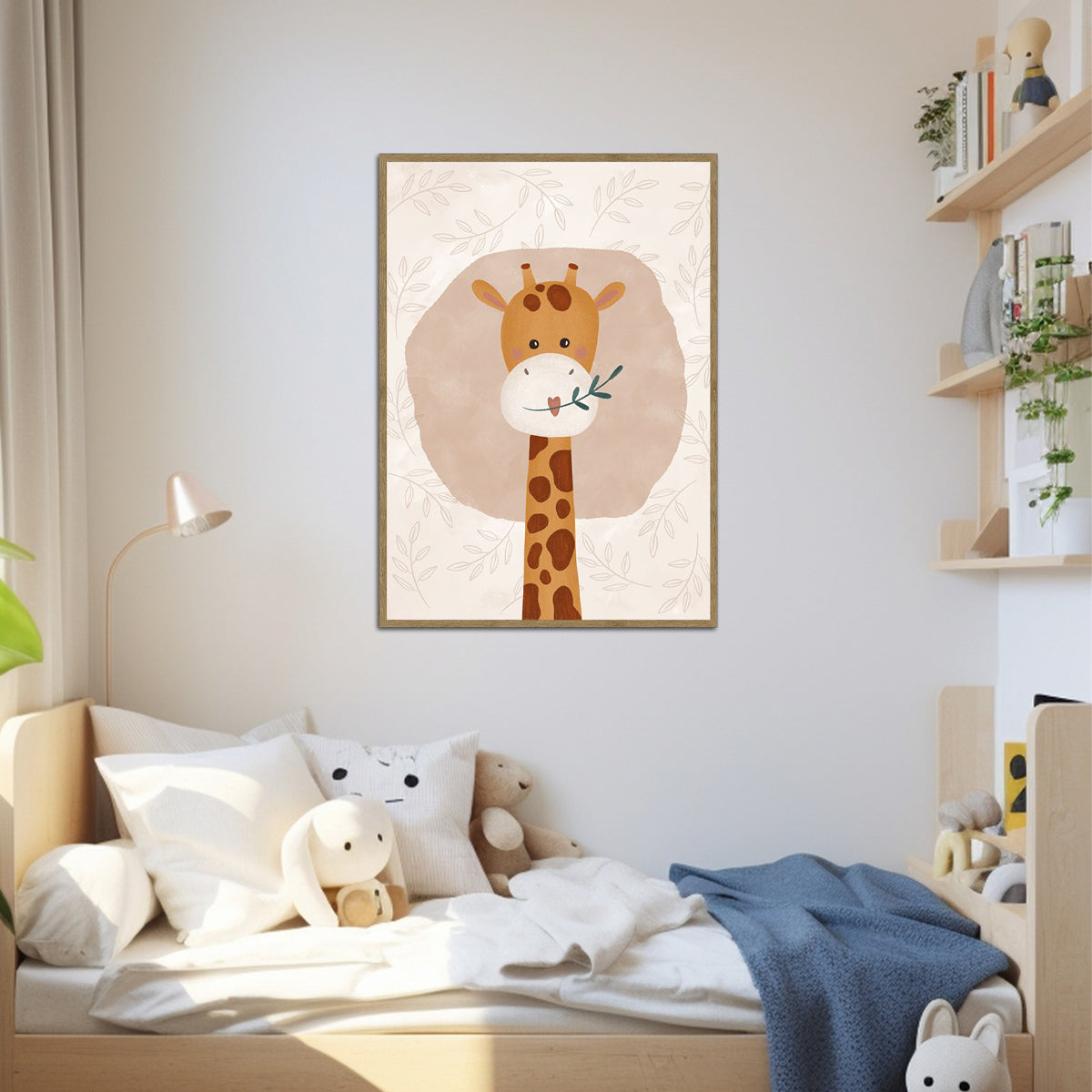 Baby Giraffe Nursery Metal Wall Art