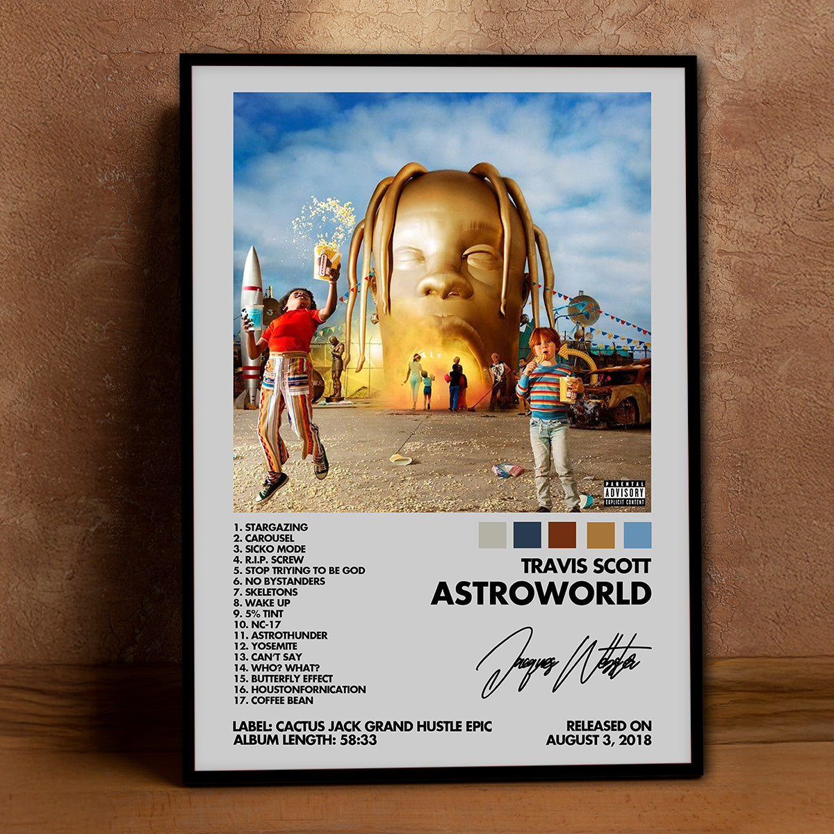 Astroworld by Travis Scott Metal Wall Art