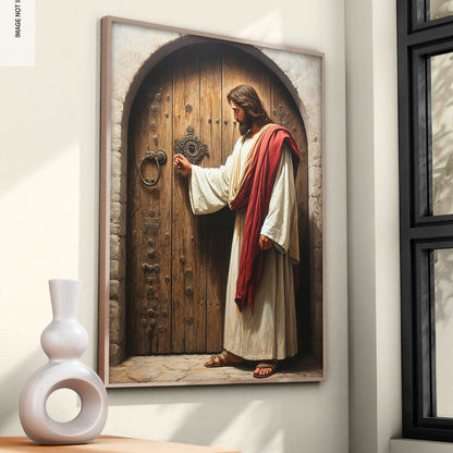 Jesus at the Door HD Metal Wall Art