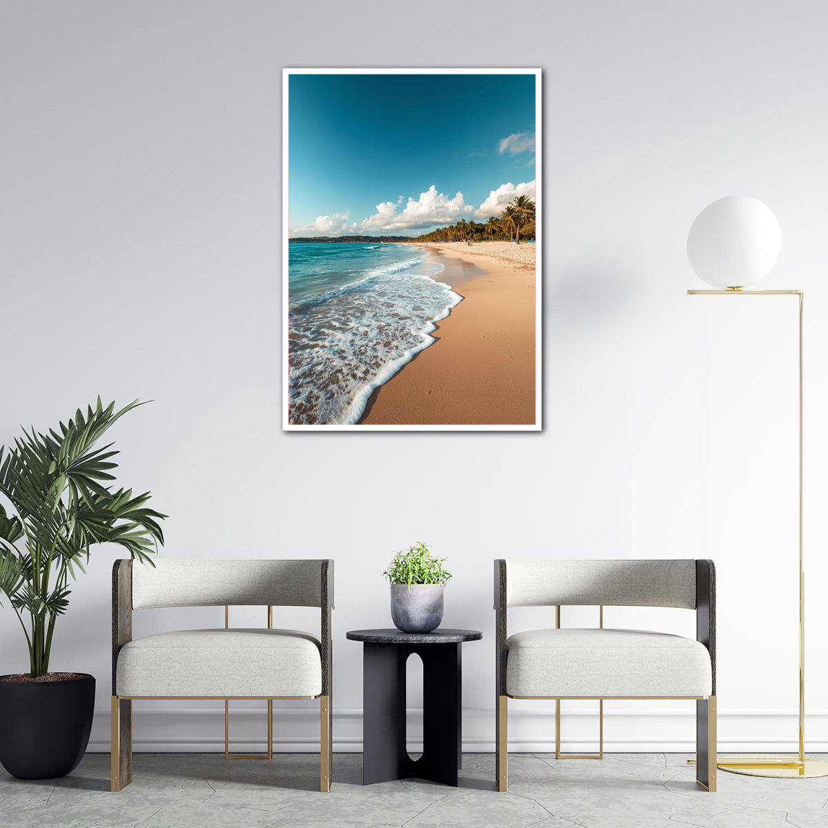 Ocean Bliss – Tropical Beach HD Metal Wall Art