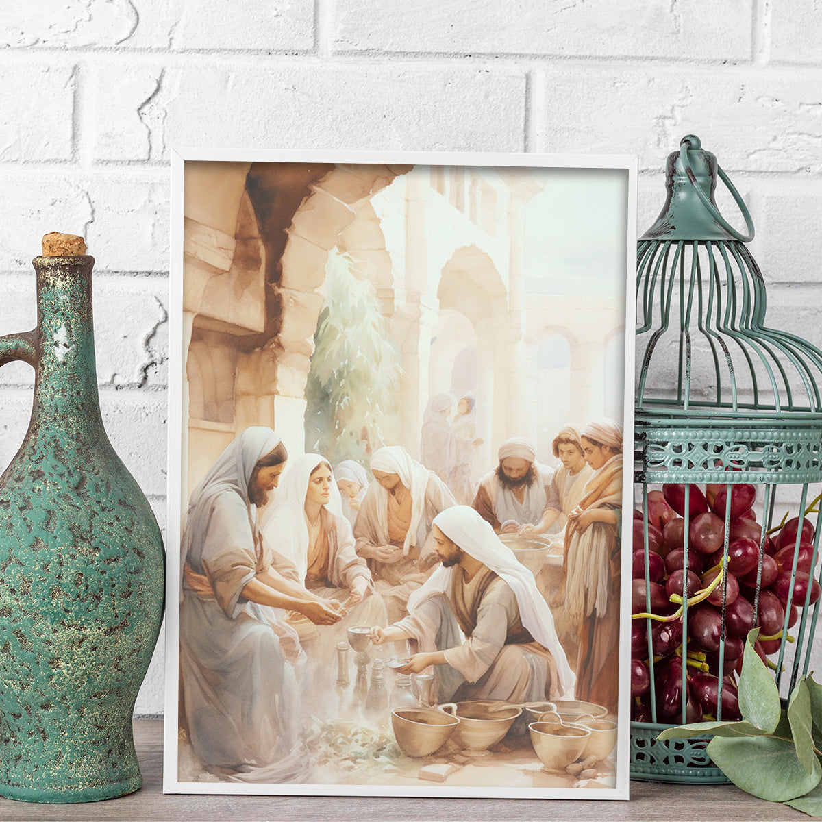 The Washing of Feet – Humility and Grace HD Metal Wall Art