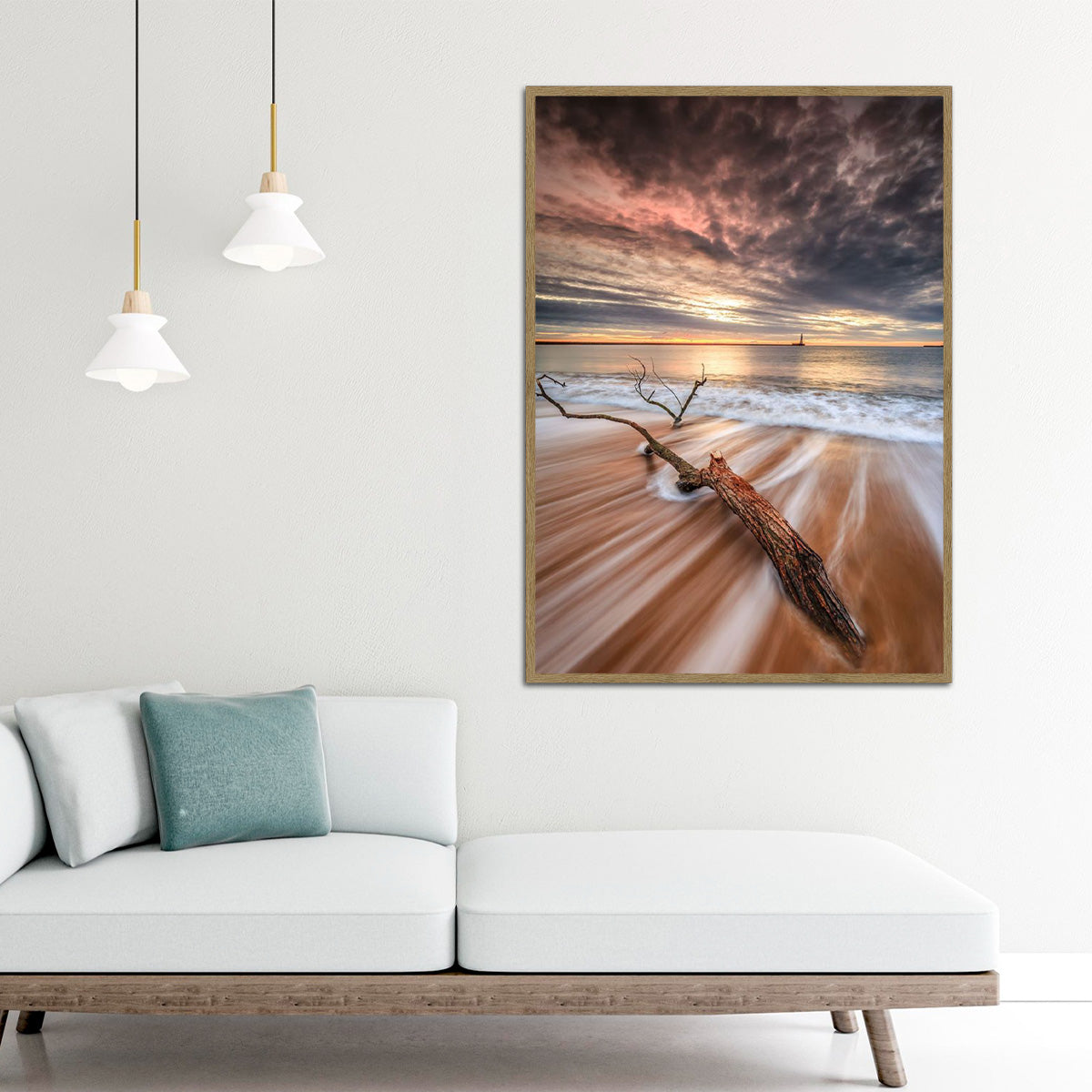 Driftwood Serenity Beach Metal Wall Art