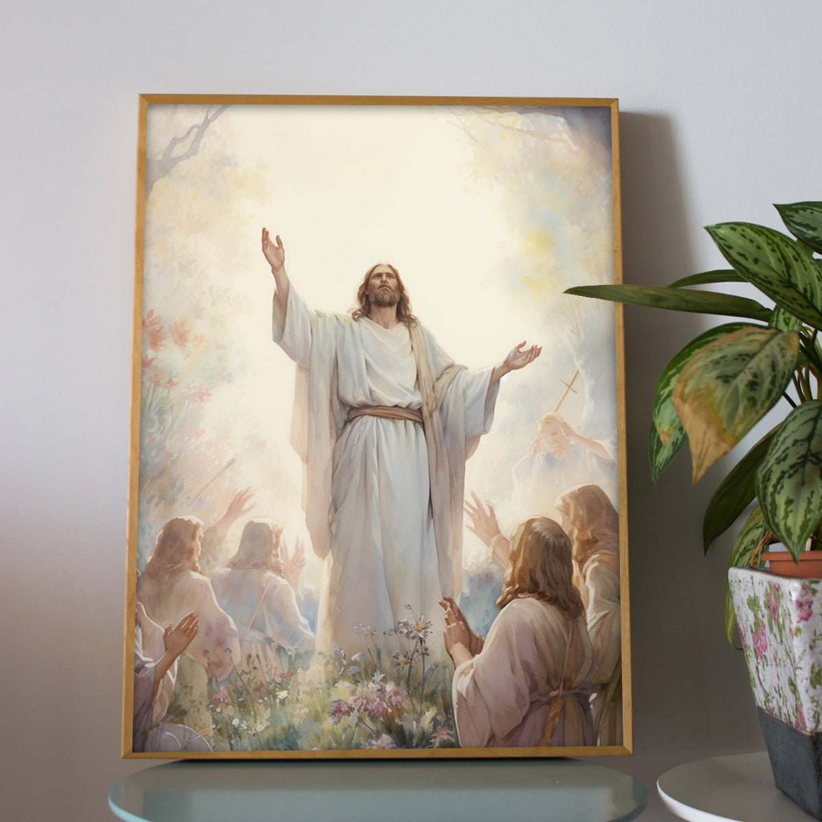 The Ascension of Christ – Heavenly Glory HD Metal Wall Art
