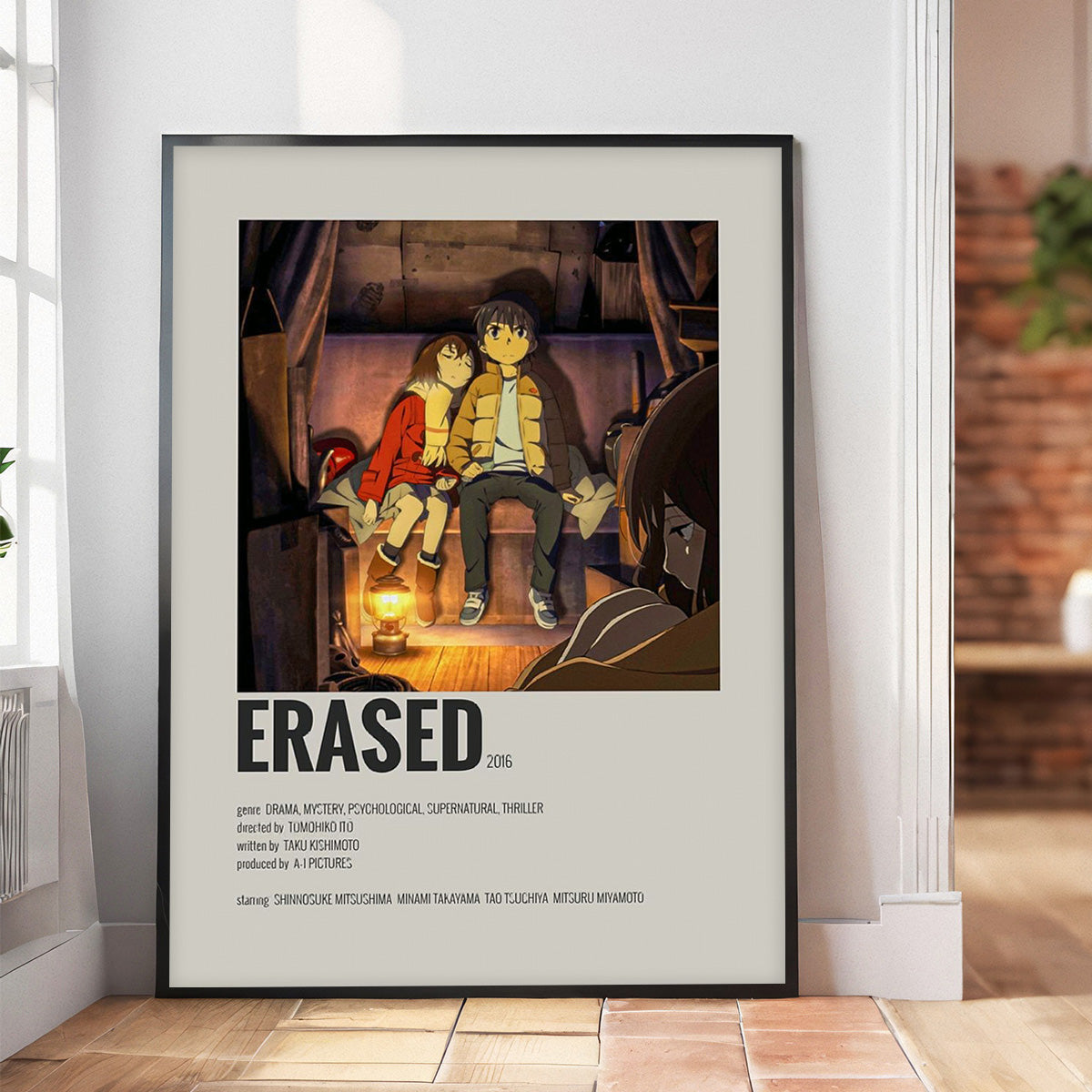 “Time and Memory” ERASED Anime Metal Wall Art