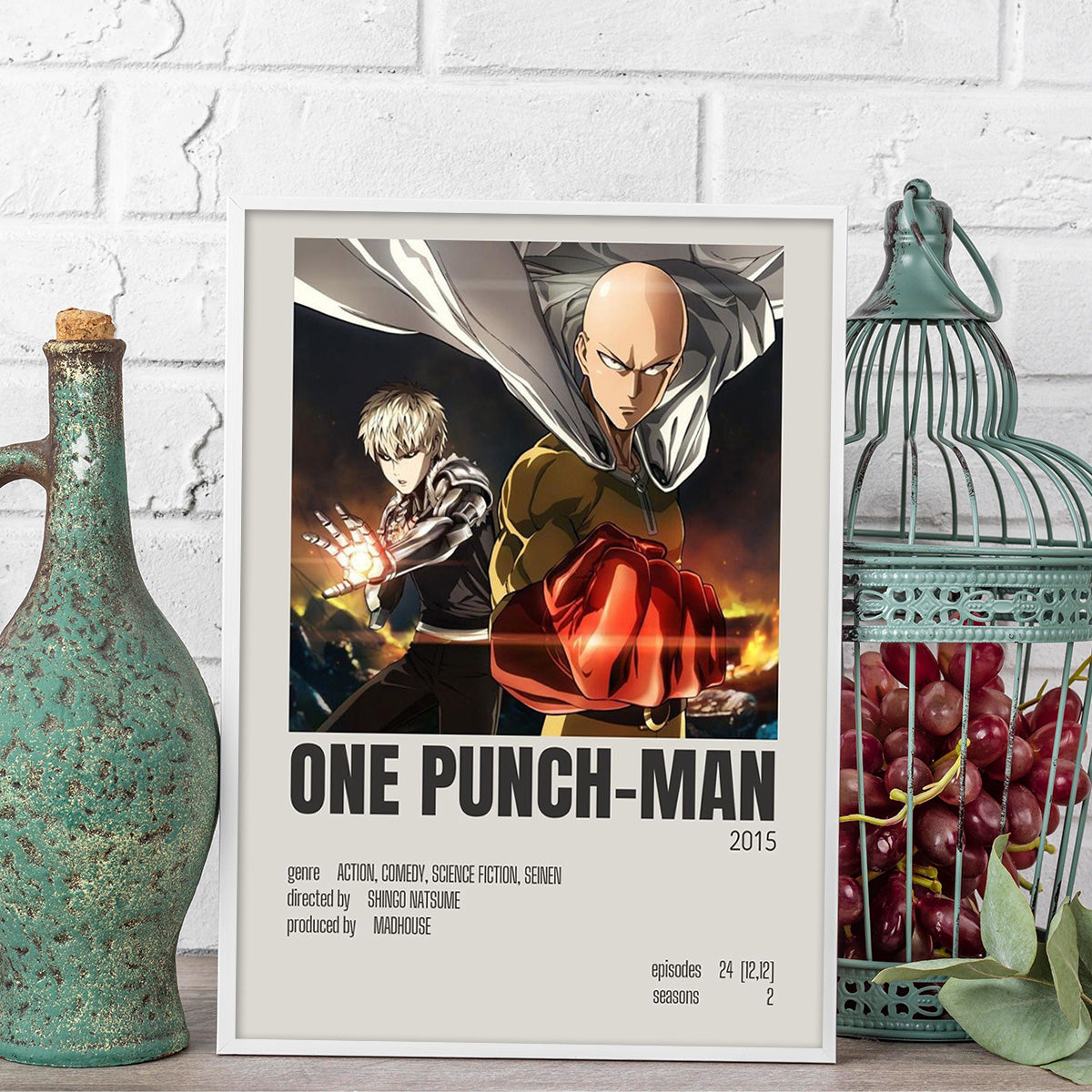 One Punch Man Metal Wall Art