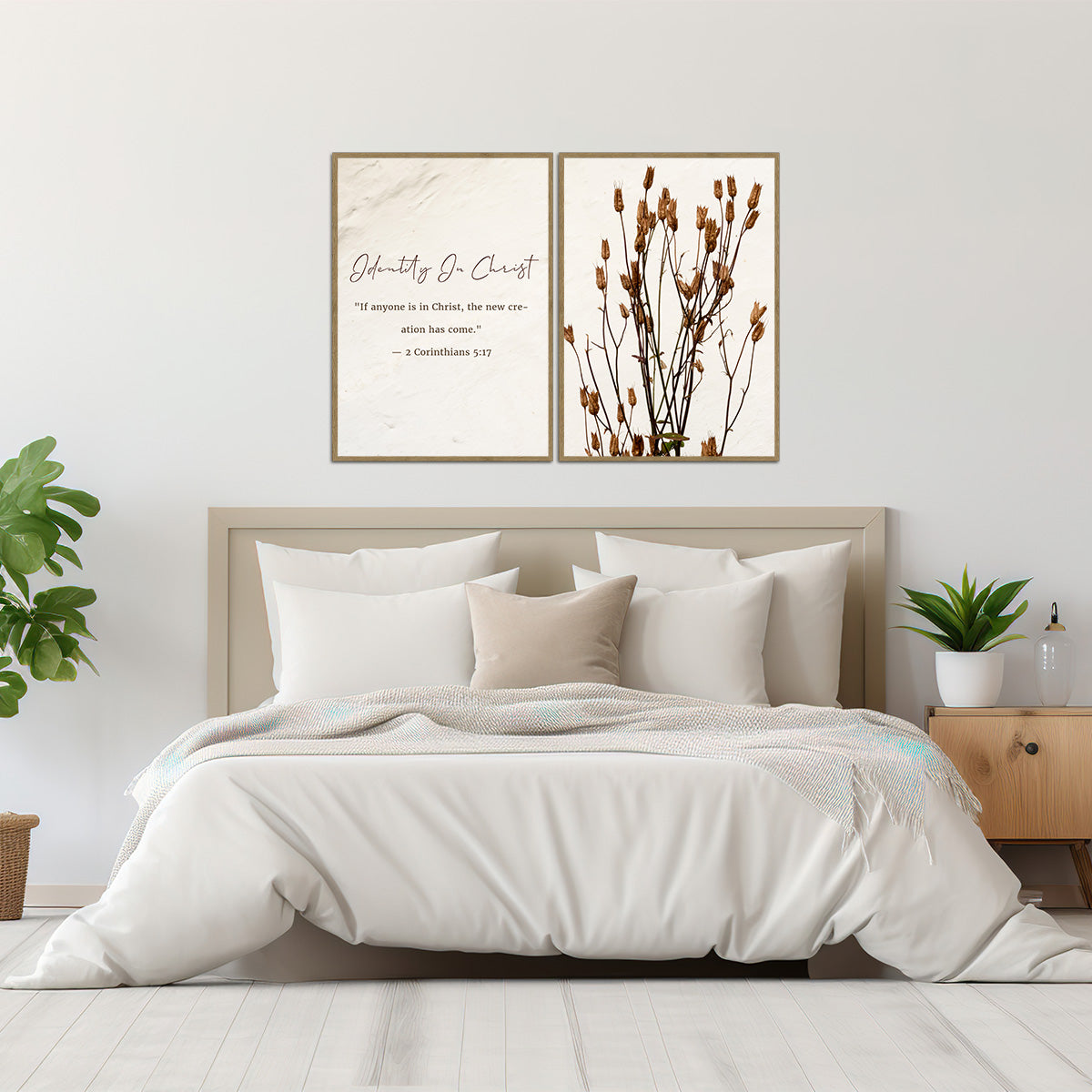 Christian Quote – Identity in Christ - 2 Panel Metal Wall Art