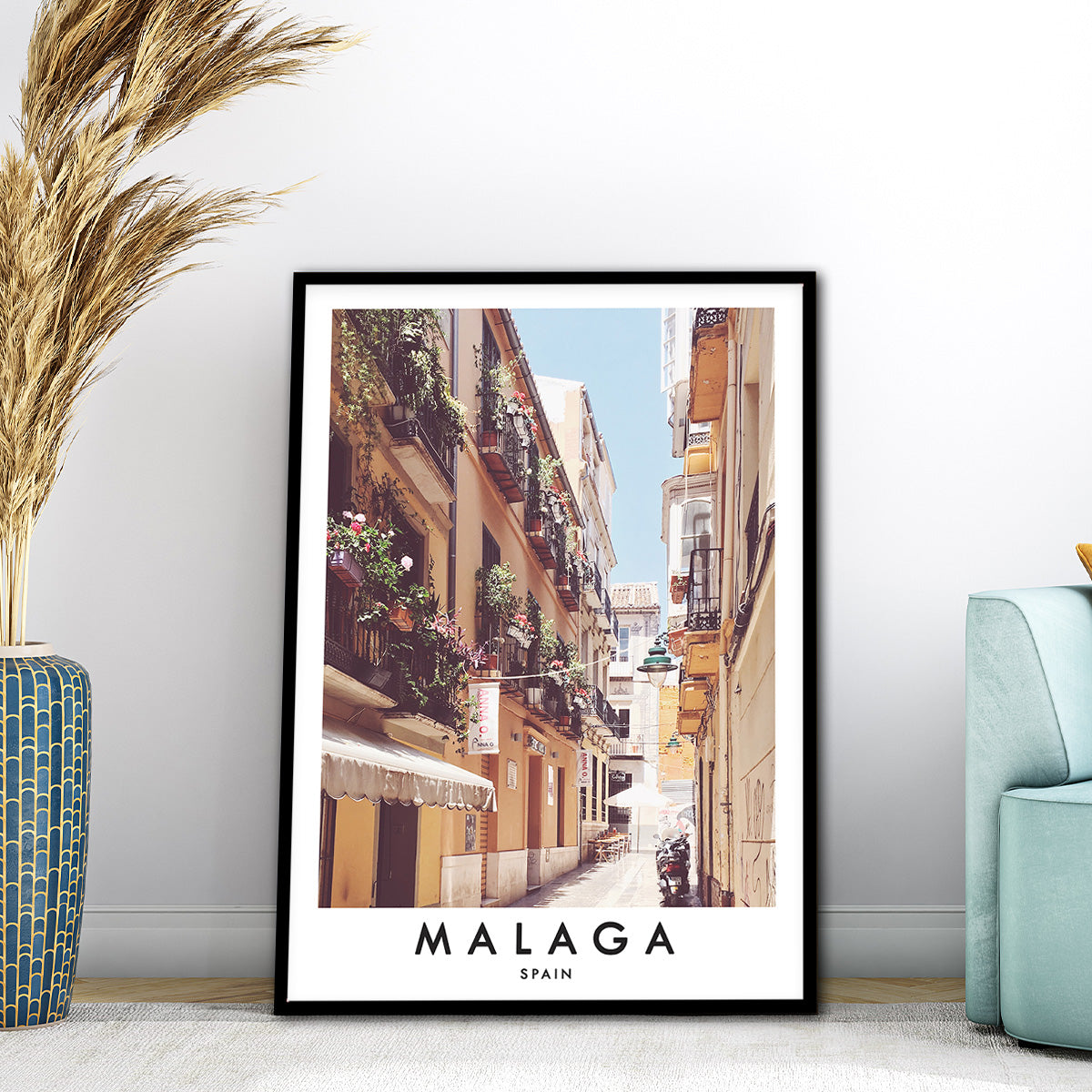 Málaga Spain  Metal Wall Art