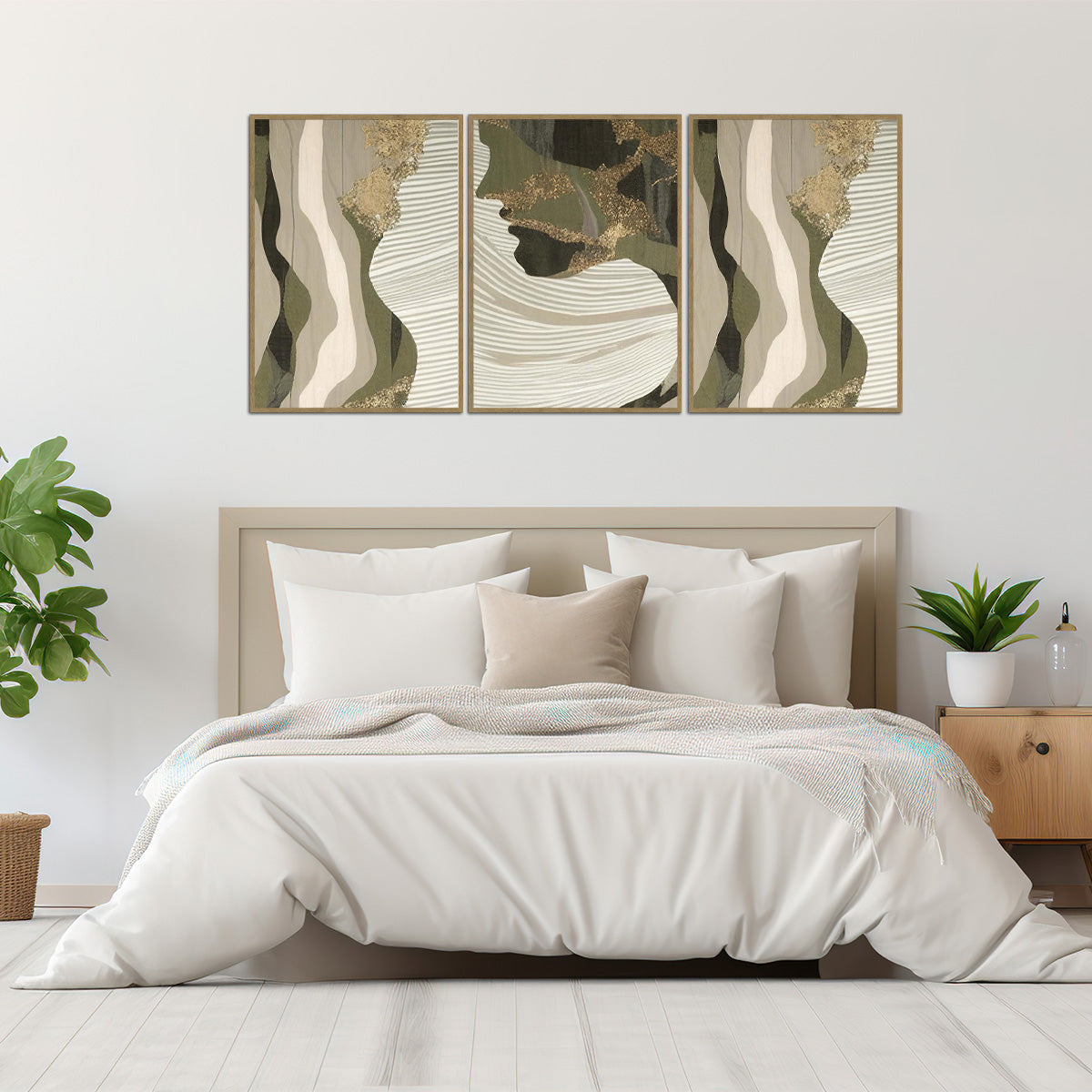 "The Essence of Nature" – 3-Panel Metal Wall Art