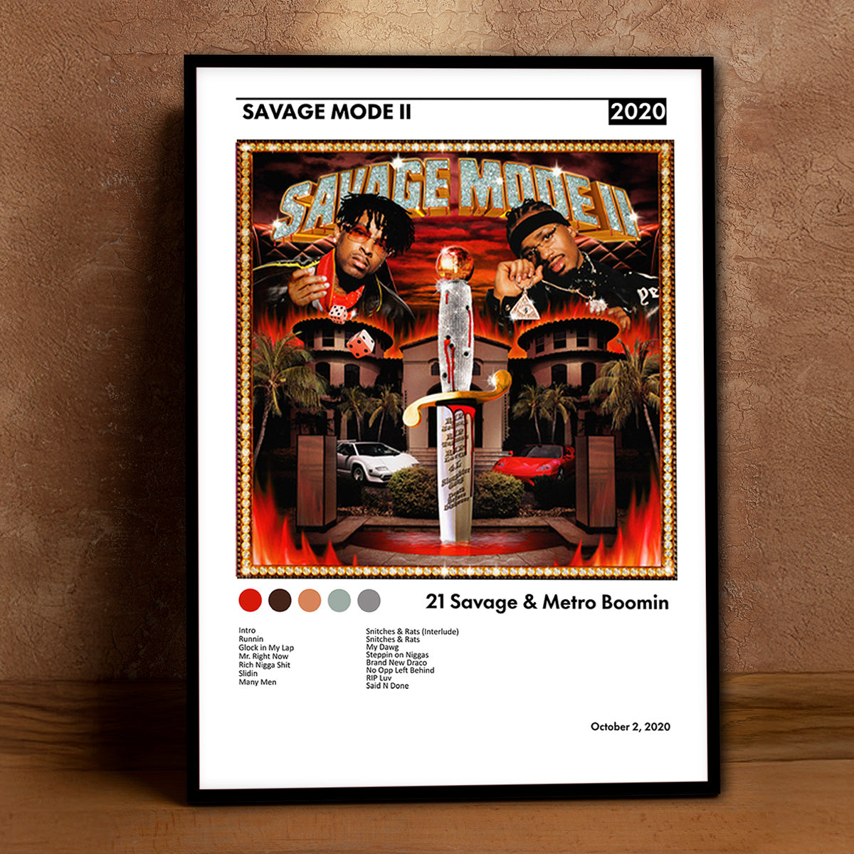 Savage Mode 2 Metal Wall Art