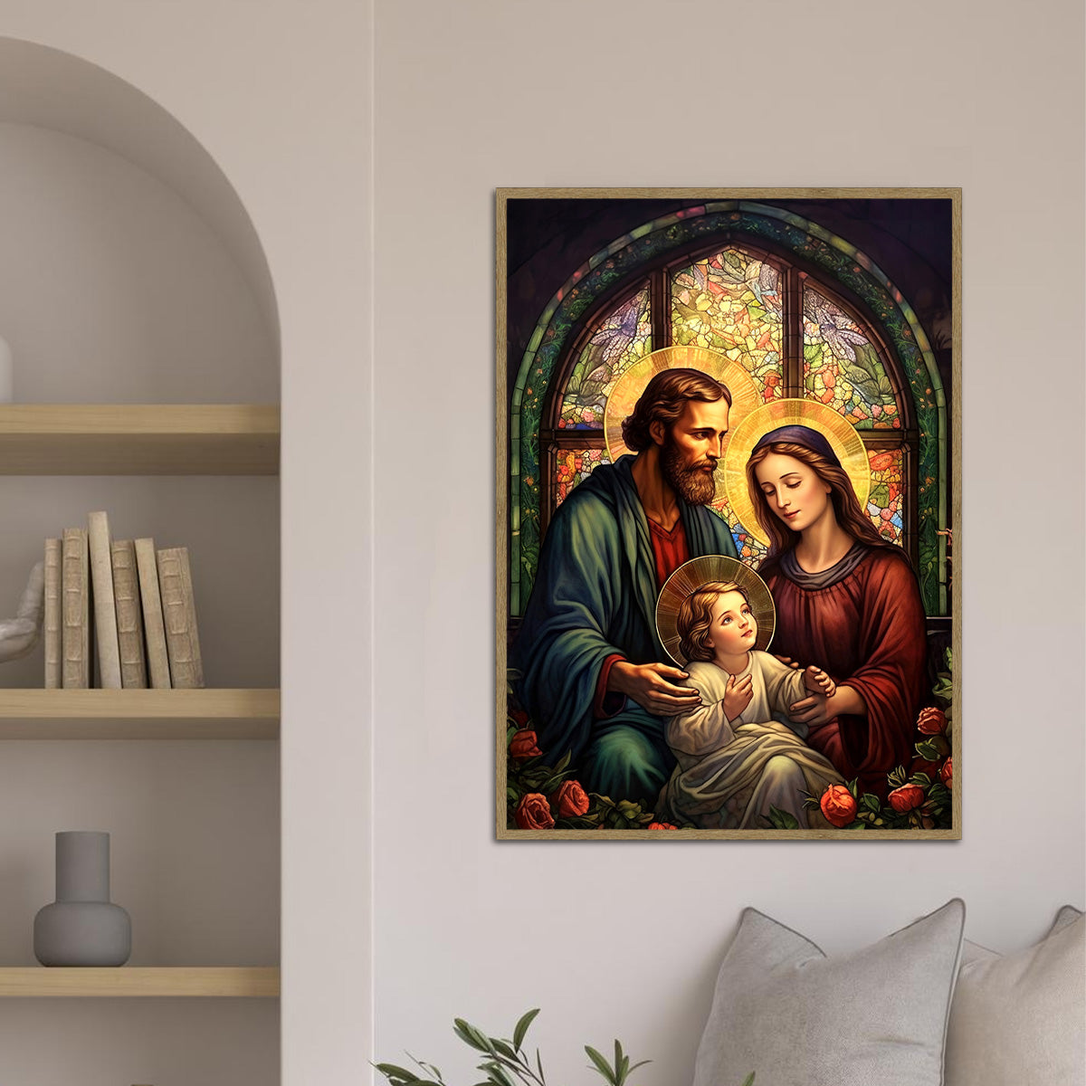 Sacred Family of Nazareth – Holy Family HD Metal Christian  Wall Art
