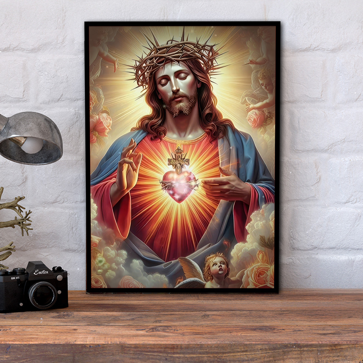 Sacred Heart Devotion – Jesus Metal  Wall Art
