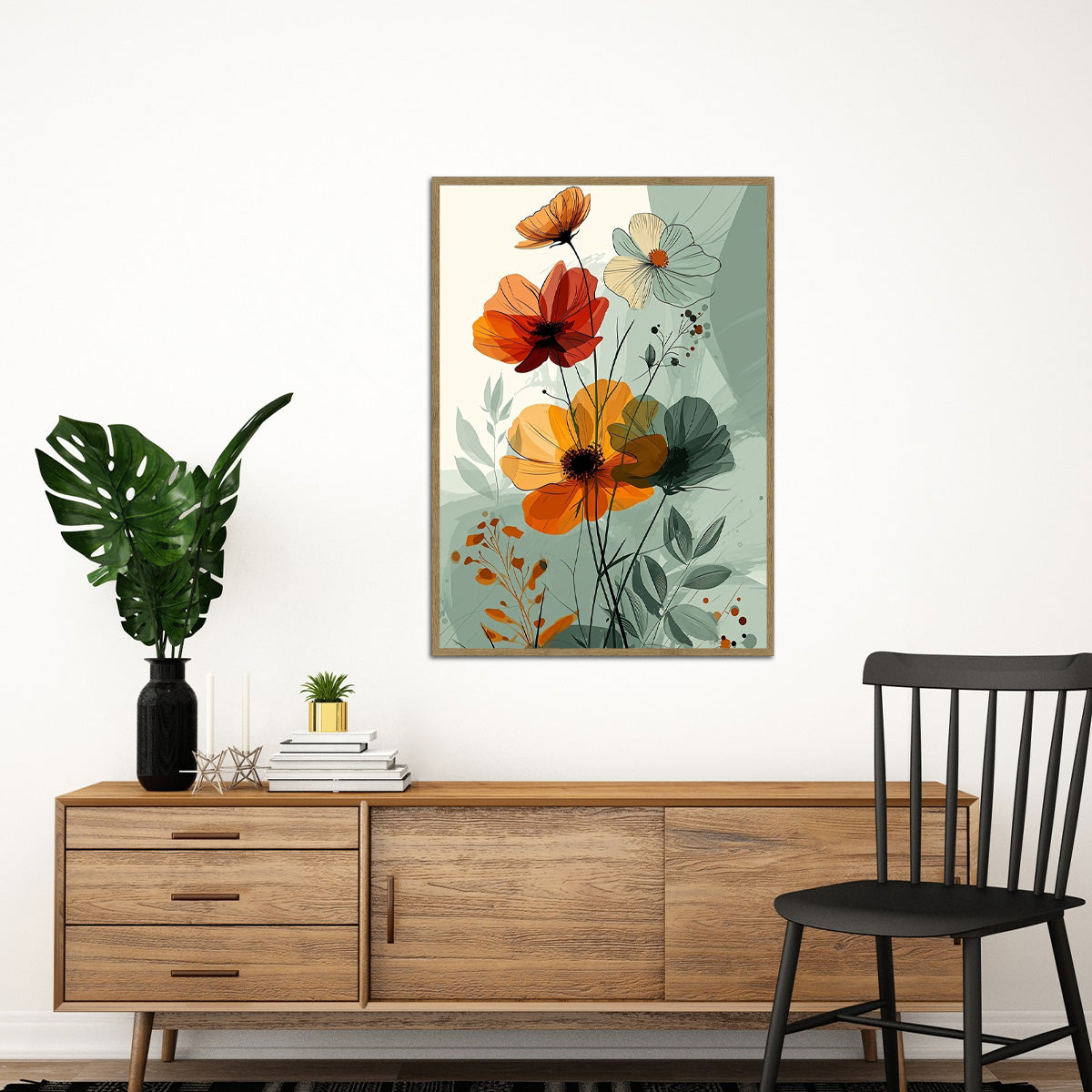 Blooming Harmony Botanical Metal Wall Art