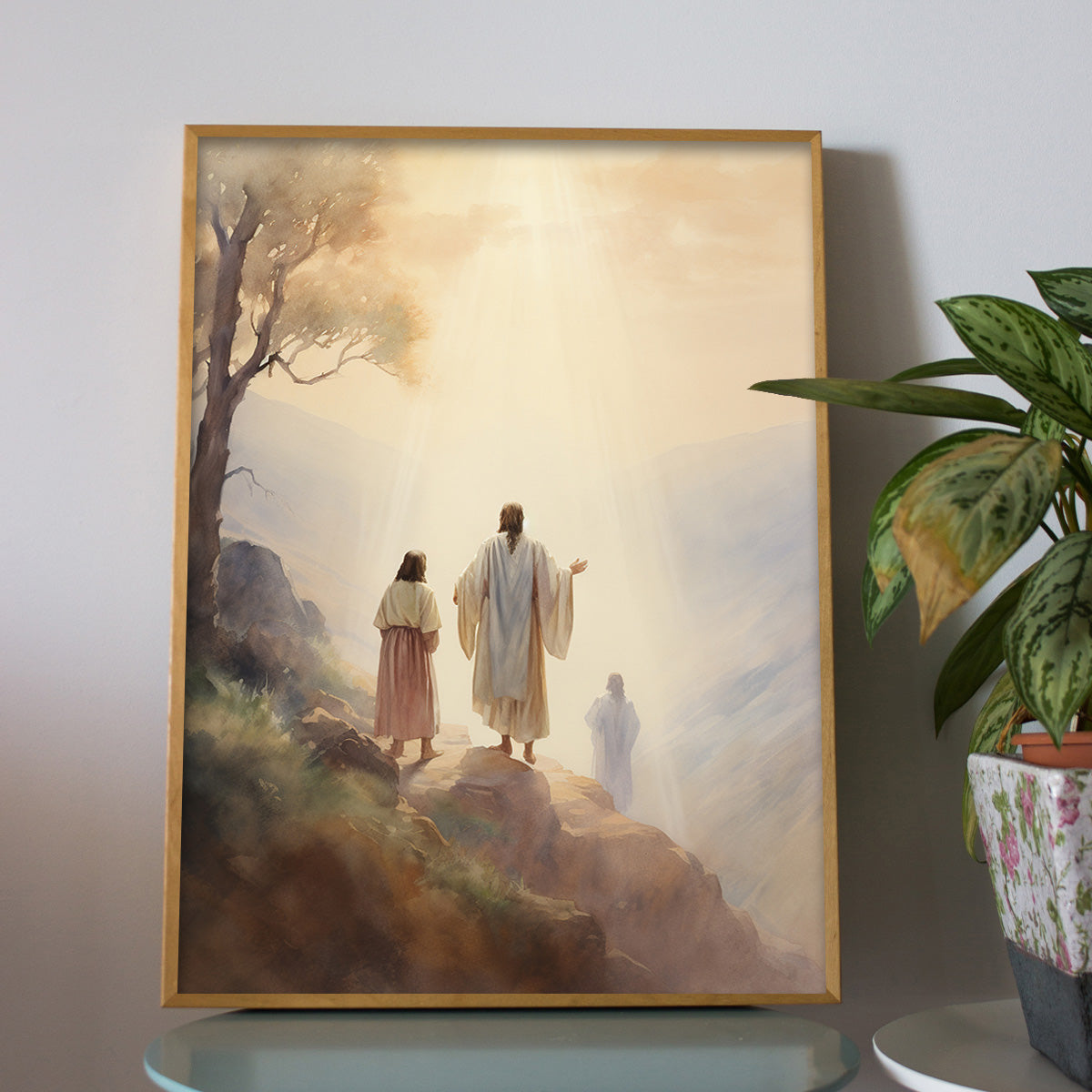Walk in His Light – Jesus and Disciples HD Metal Wall Art