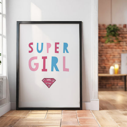 Super girl HD Metal Wall Art