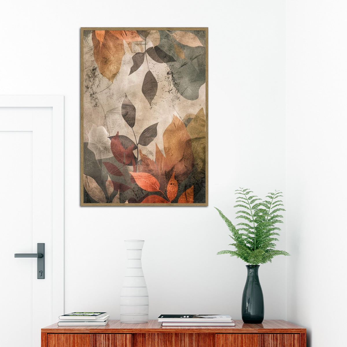 Autumn Serenity Botanical Metal Wall Art