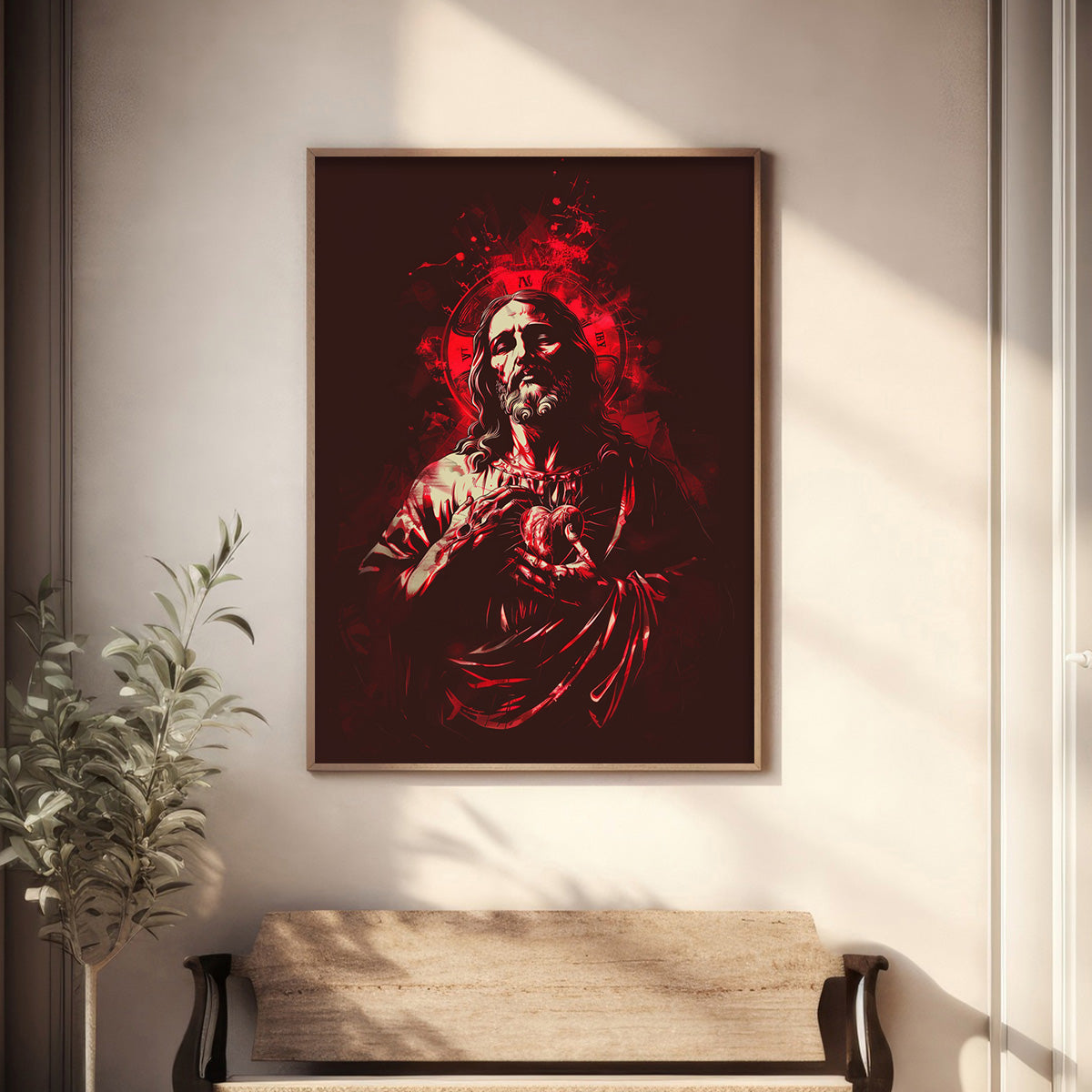 Sacred Heart of Jesus – Modern Faith Metal Wall Art