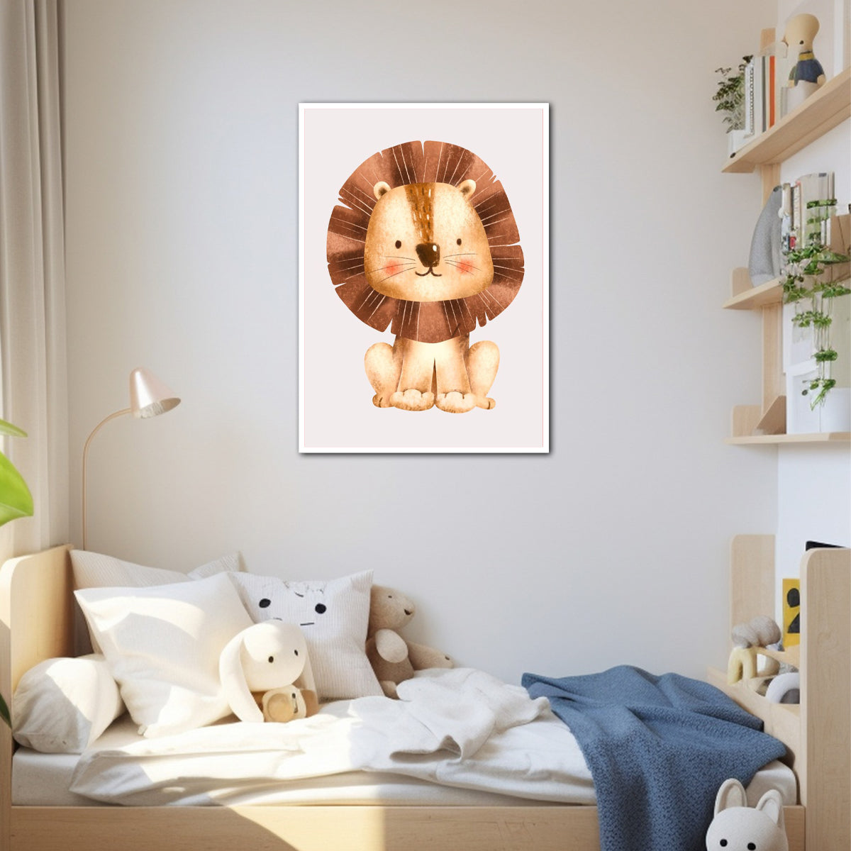 Brave Little Lion Kids Wall Art – HD Metal Print