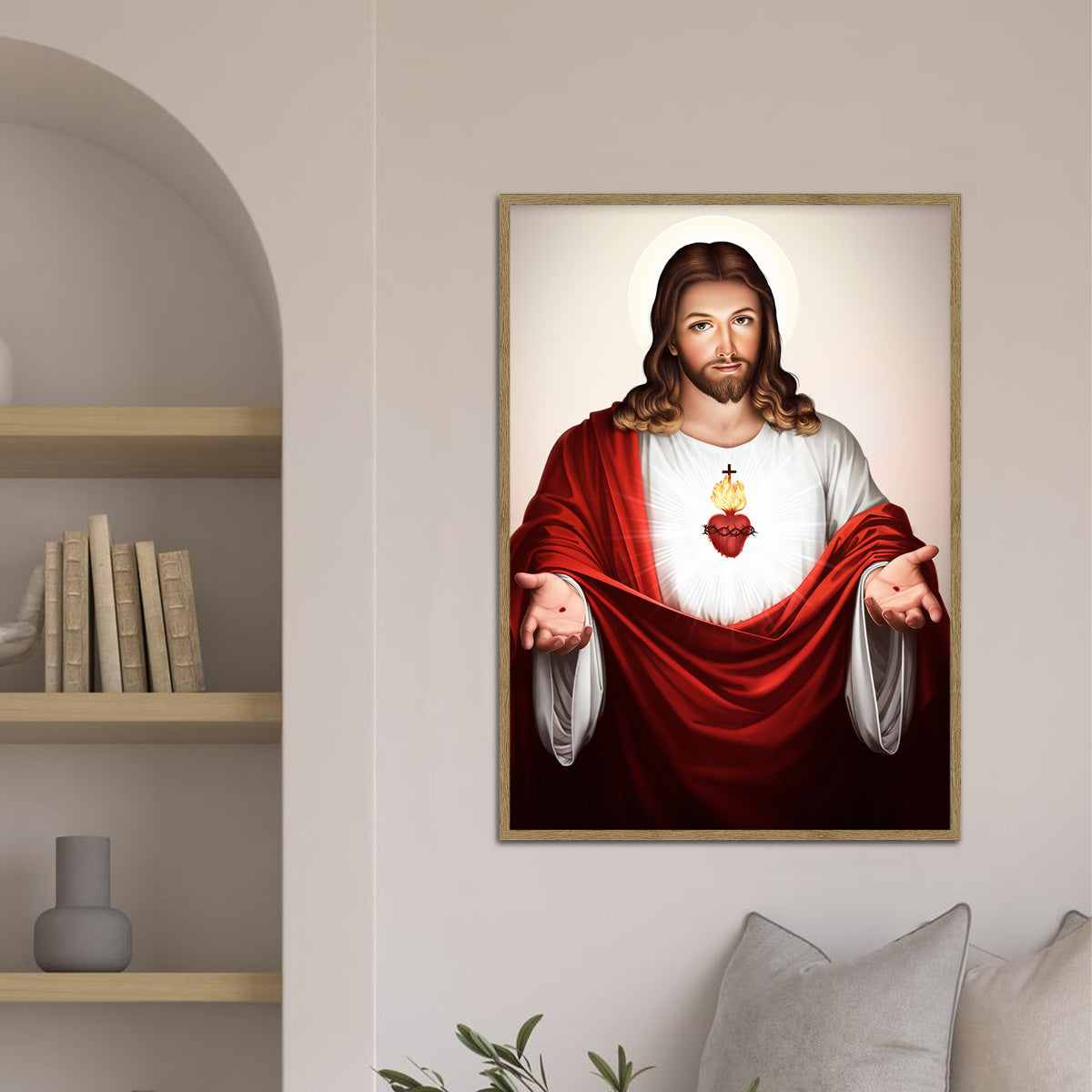The Sacred Heart – Jesus of Compassion HD Metal Wall Art