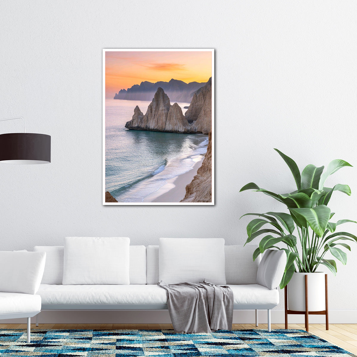 Tranquil Shores Beach Metal Wall Art