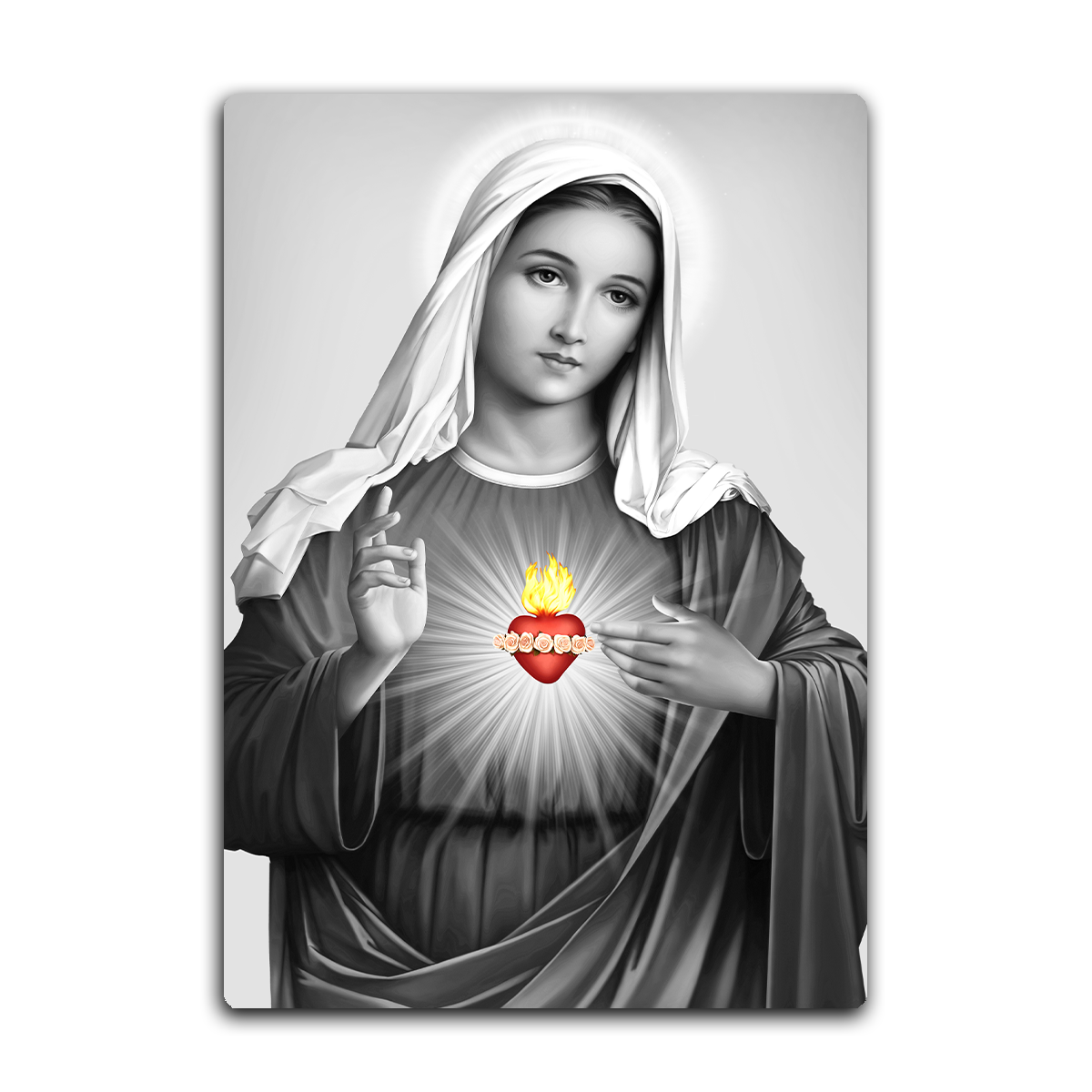 Immaculate Heart of Mary Metal Wall Art