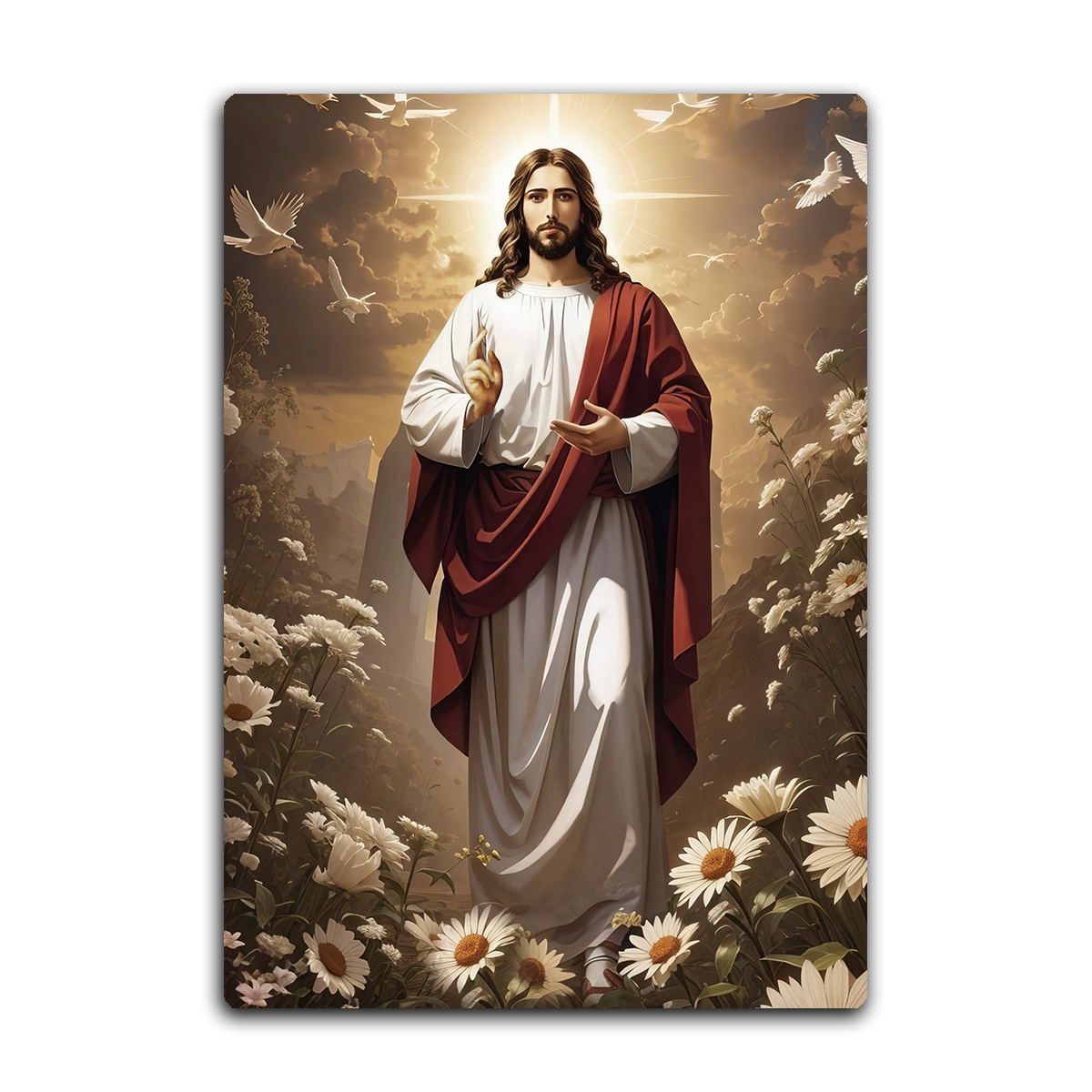 Radiance of Christ – Jesus Metal  Wall Art