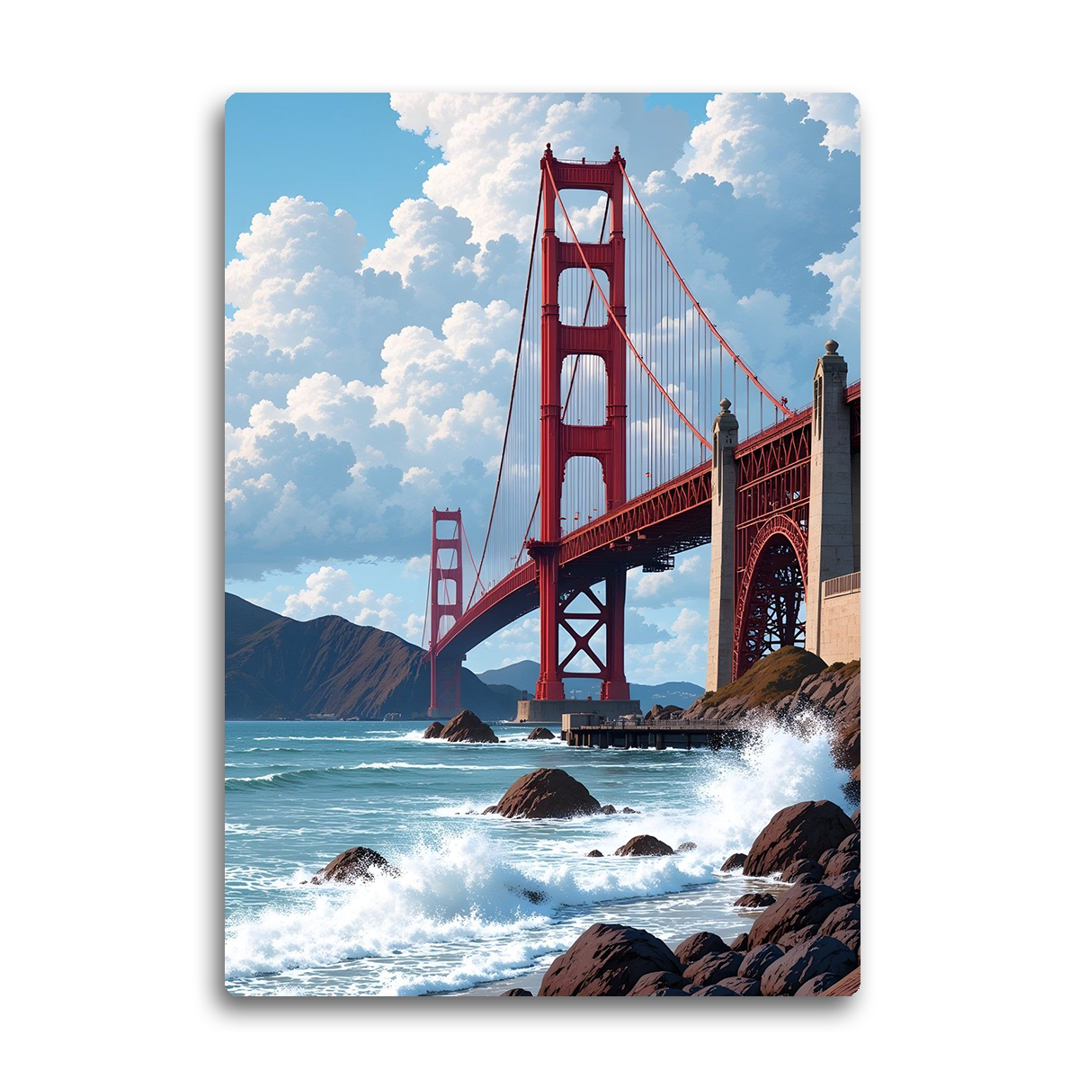 “Golden Horizon” – Golden Gate Bridge  Metal Wall Art