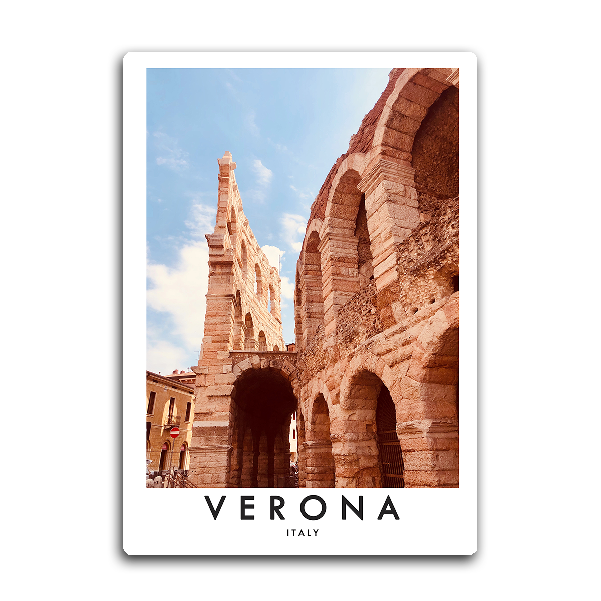 Historic Verona Architecture  Metal Wall Art