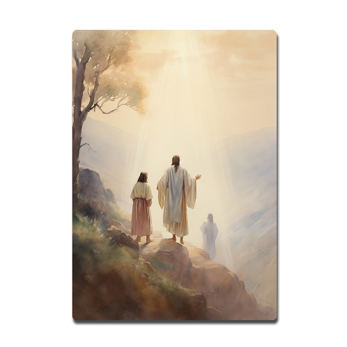Walk in His Light – Jesus and Disciples HD Metal Wall Art