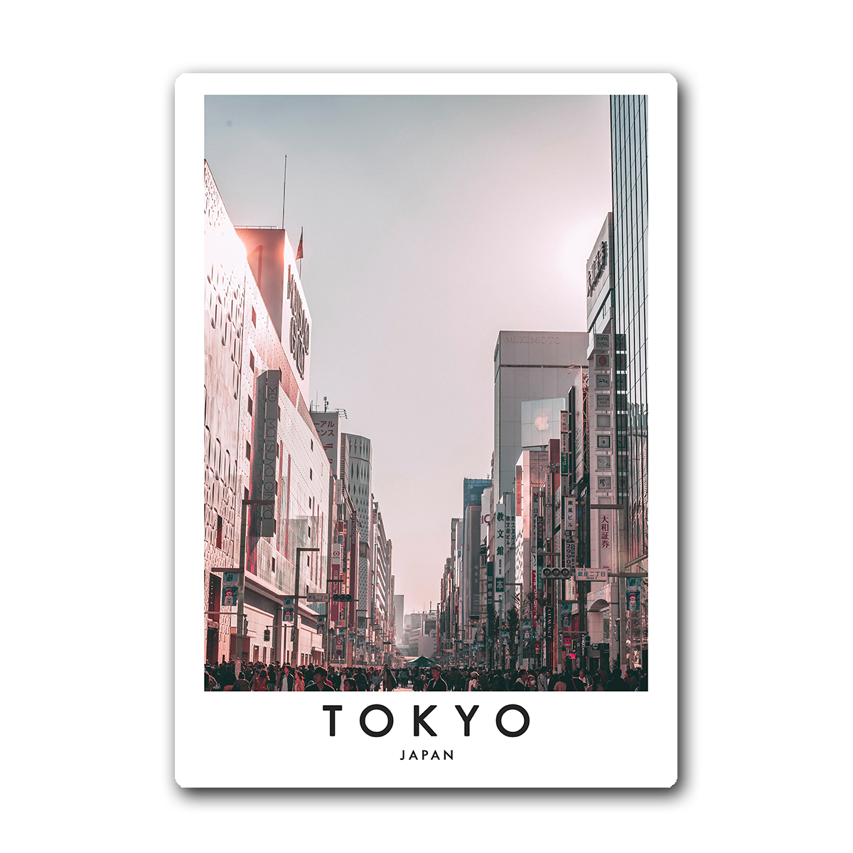 Modern Tokyo Cityscape  Metal Wall Art