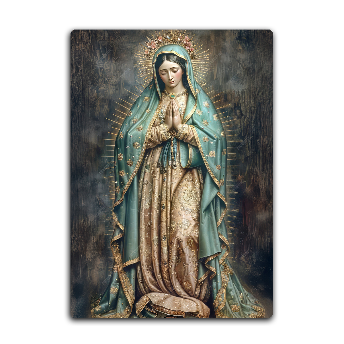 The Blessed Mother – Our Lady of Guadalupe Christian Metal Wall Art