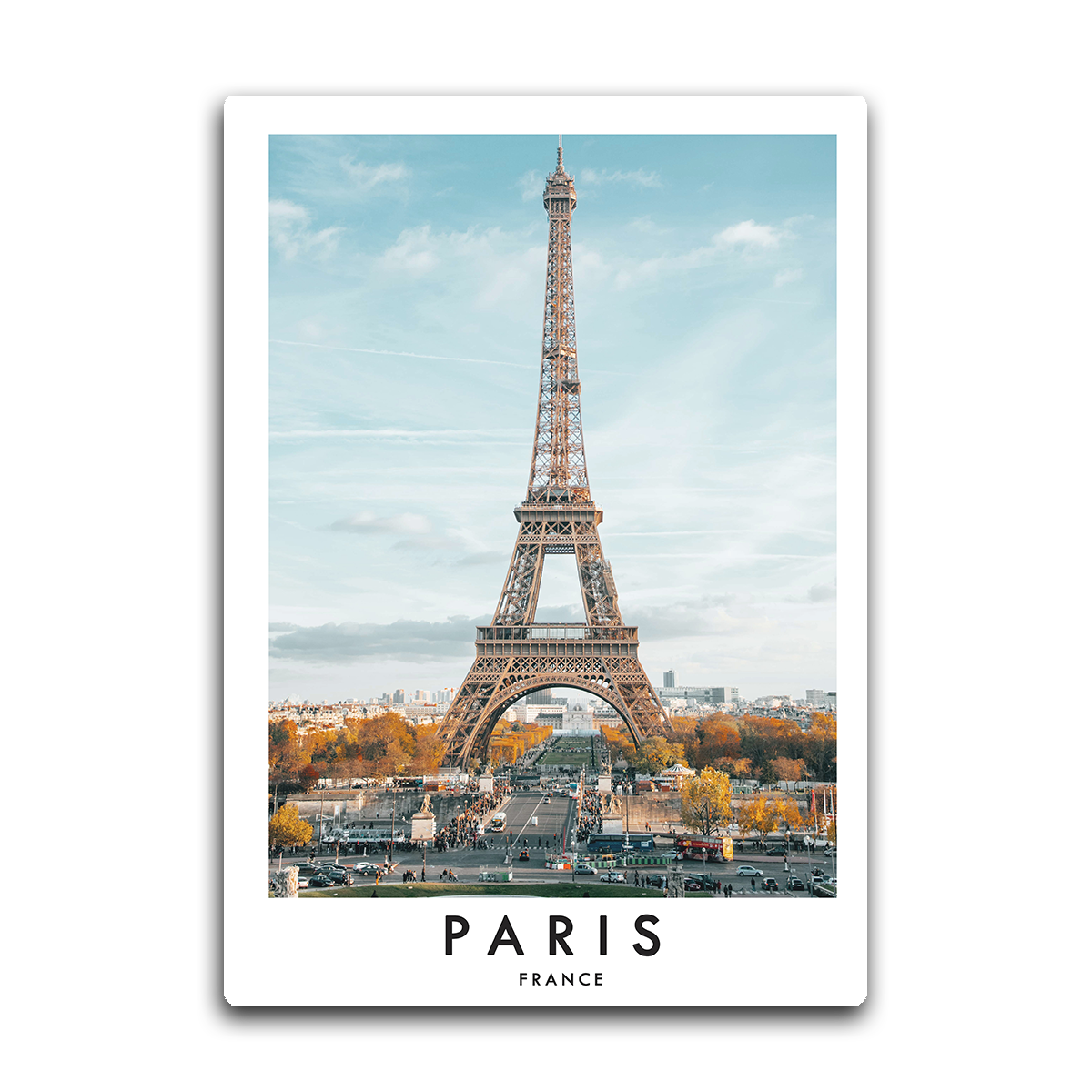 Paris Eiffel Tower Metal Wall Art