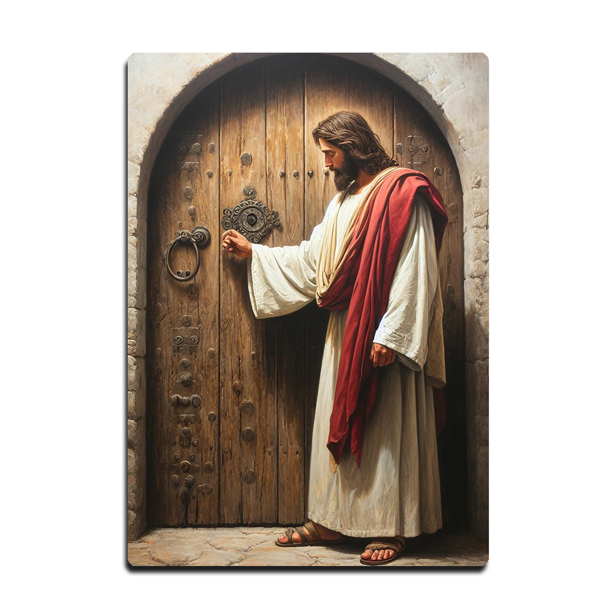 Knock and It Shall Be Opened – HD Metal Christian Wall Art