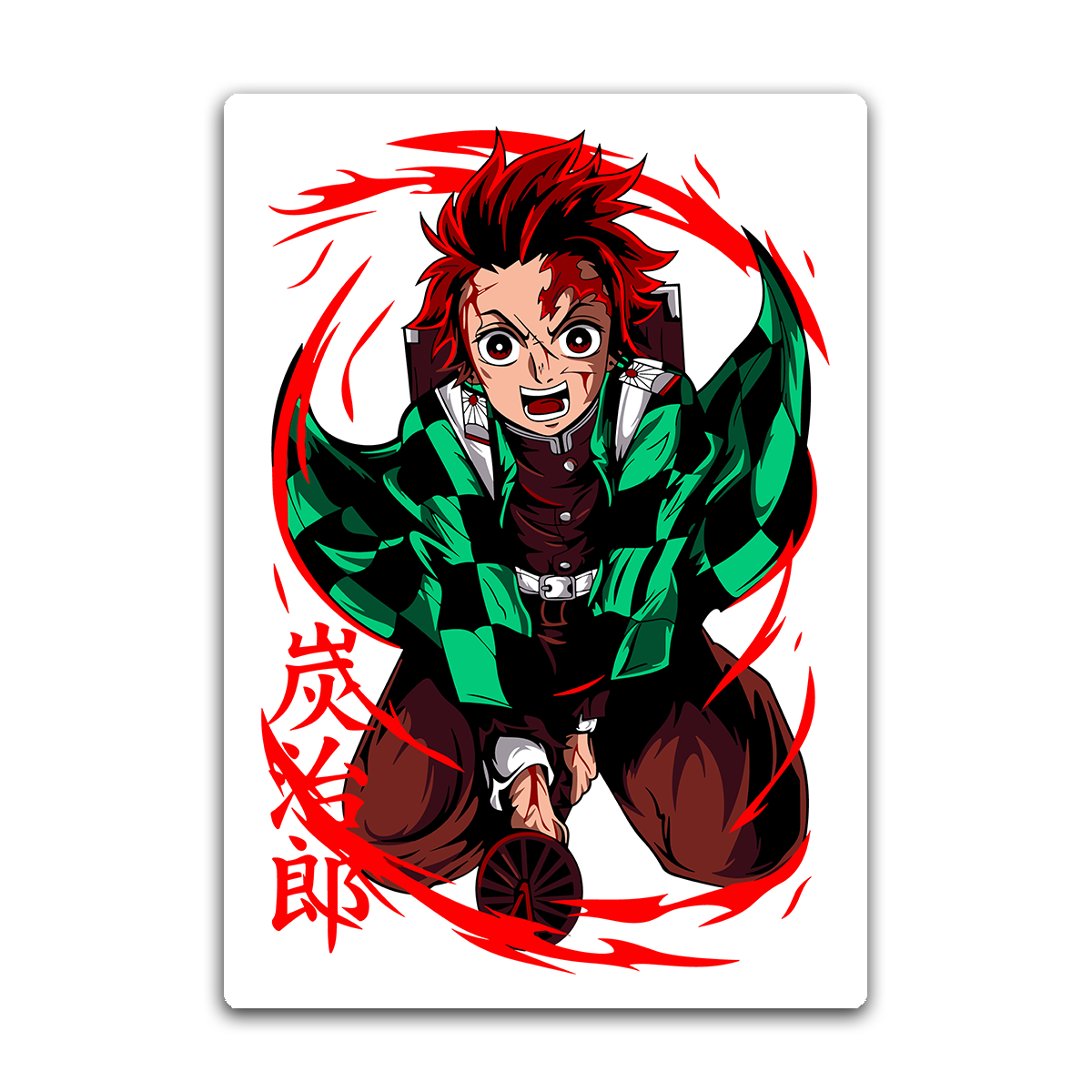 Tanjiro Demon Slayer  Metal Wall Art