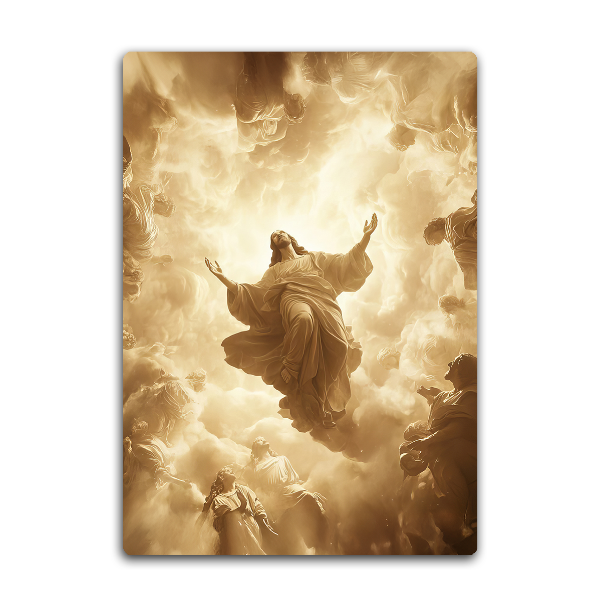 Glory of Heaven – Jesus Ascension Metal  Wall Art