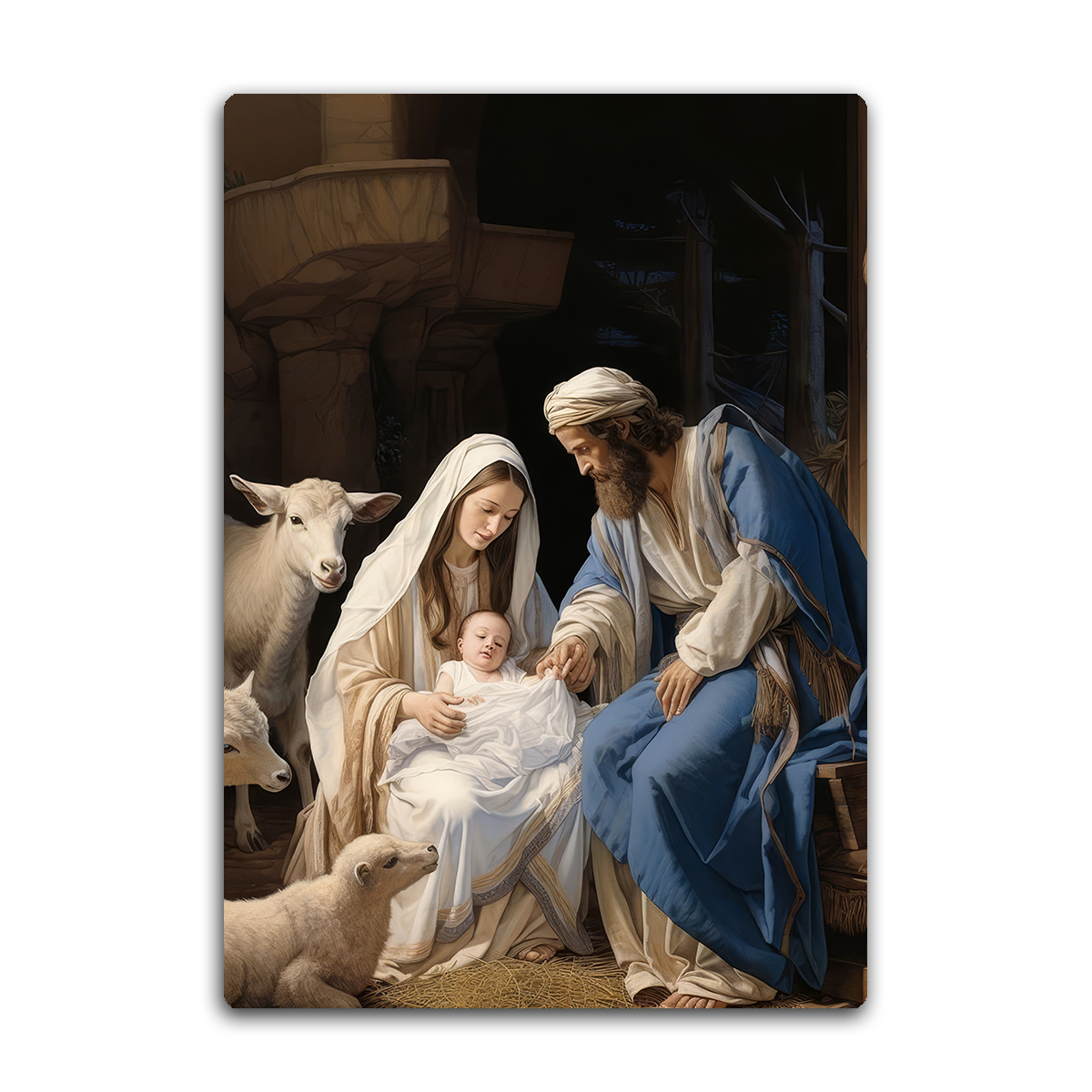 Holy Night – Nativity of Christ Metal  Wall Art