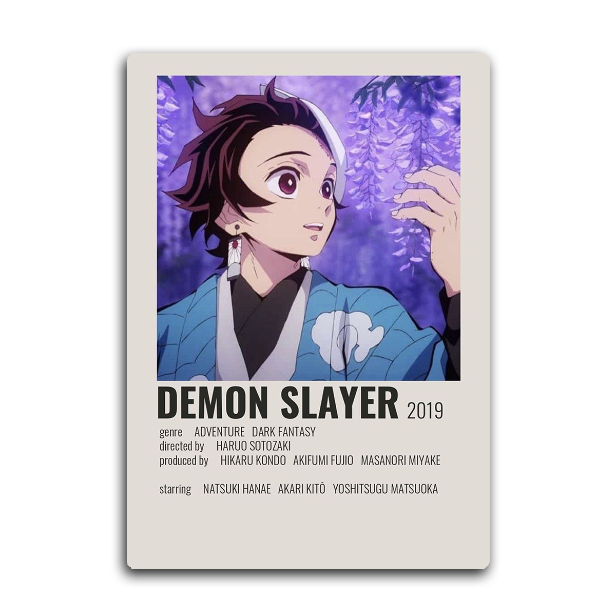 Demon Slayer Tanjiro Metal Wall Art