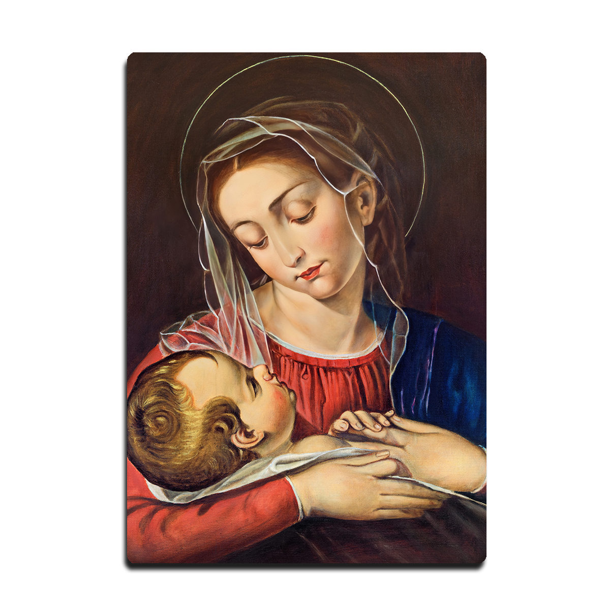 Mother Mary And Baby Jesus 4 HD Metal Wall Art