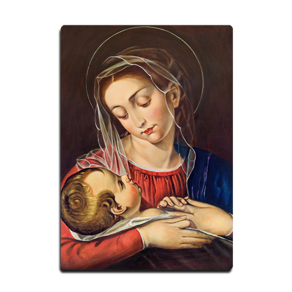 Mother Mary And Baby Jesus 4 HD Metal Wall Art