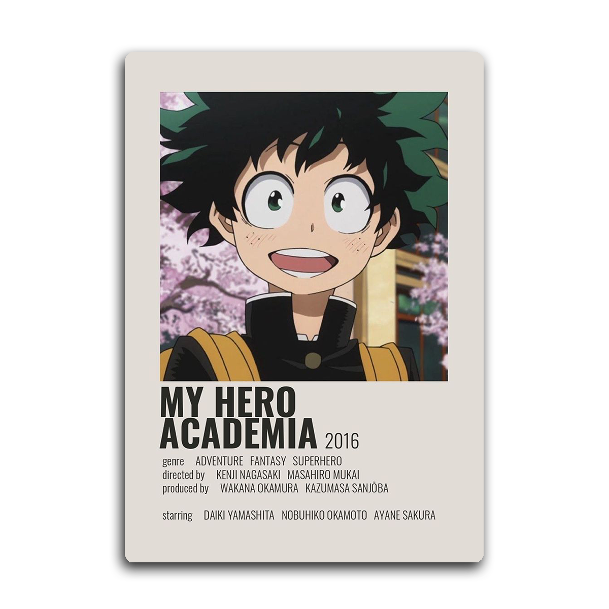 My Hero Academia Metal Wall Art