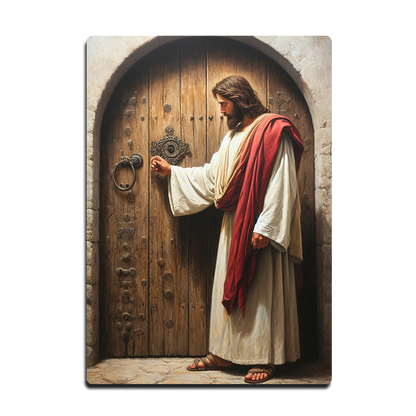 Jesus at the Door HD Metal Wall Art